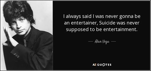 Hasta pronto Alan Vega/Suicides